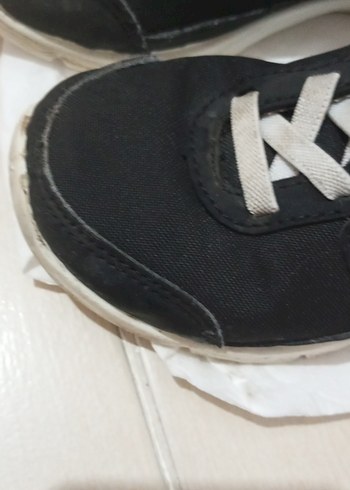 Erkek Çocuk Siyah Cırtlı Spor Ayakkabı - Görsel 9