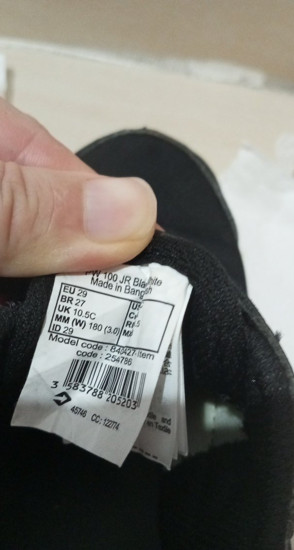 Erkek Çocuk Siyah Cırtlı Spor Ayakkabı - Görsel 5