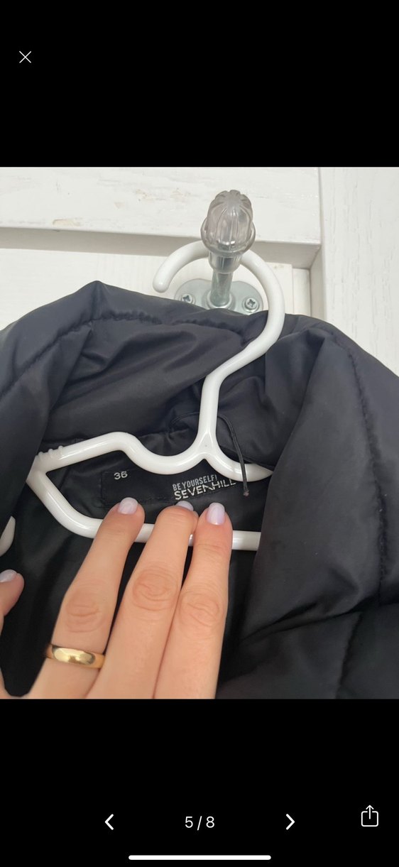 Siyah Şişme Kadın Ceket - Görsel 5