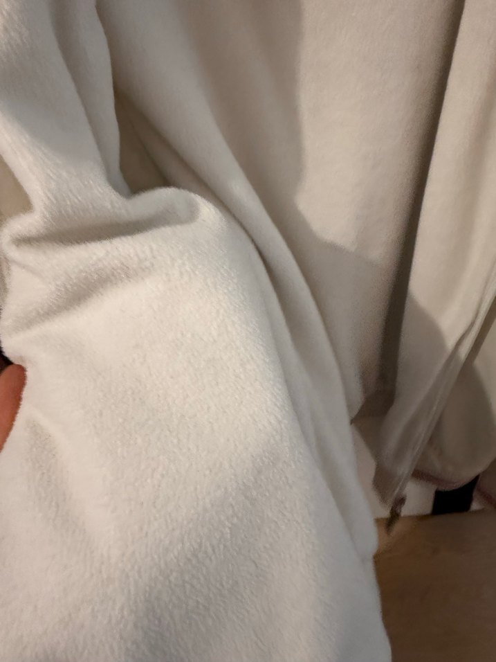 Fermuarlı Beyaz Kadın Street Wear Ceket - Görsel 3