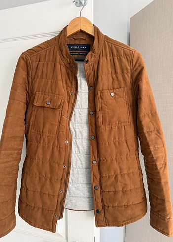 Düğmeli Kahverengi Süet Erkek Ceket - Görsel 3