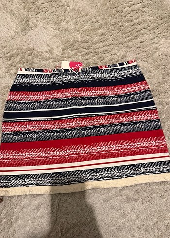 Bohem Çok Renkli Mini Etek - Görsel 3