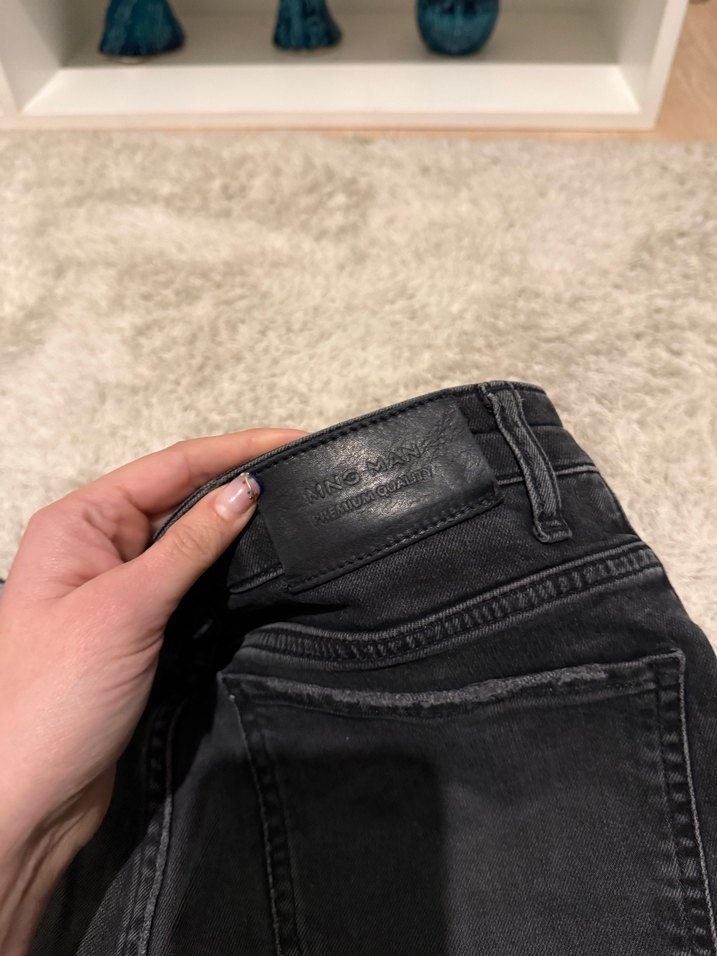Koyu Gri skinny Fit Denim Erkek Kot Pantolon - Görsel 4