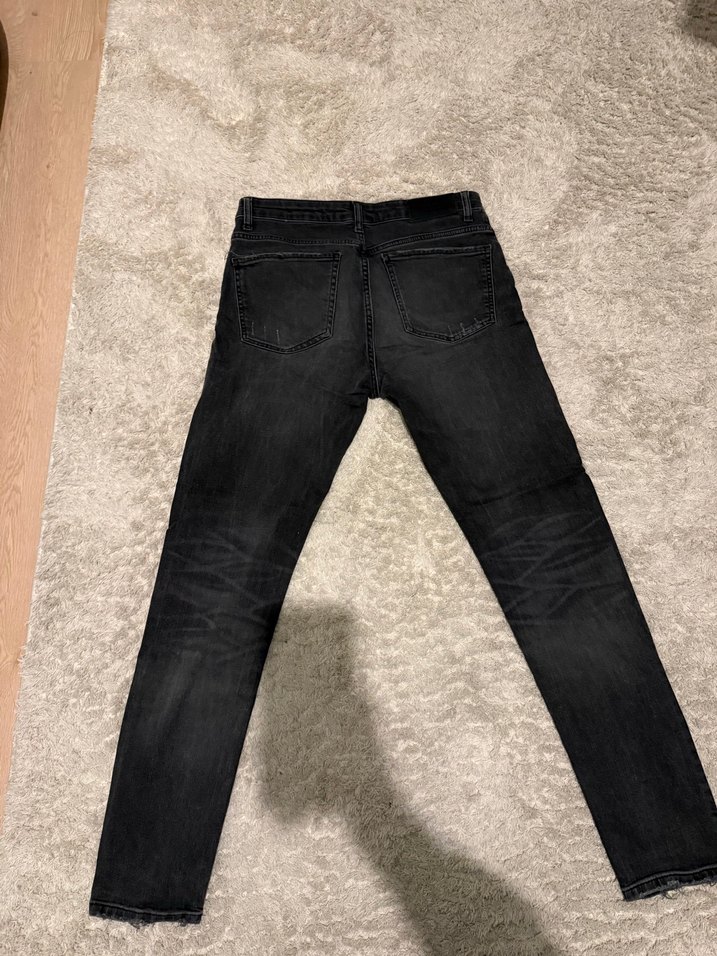 Koyu Gri skinny Fit Denim Erkek Kot Pantolon - Görsel 5