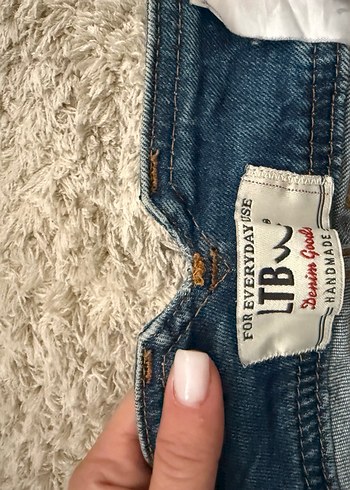 Düşük bel, Yırtık, Mavi Kadın orijinal marka Kot Pantolon - Görsel 3