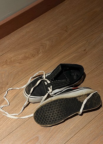 Siyah Platform Topuklu Vans Sneakers - Görsel 3