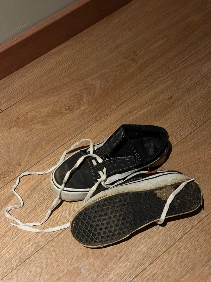 Siyah Platform Topuklu Vans Sneakers - Görsel 3