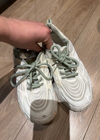 Beyaz Spor kalın sayılır Topuklu Sneakers - Görsel 5