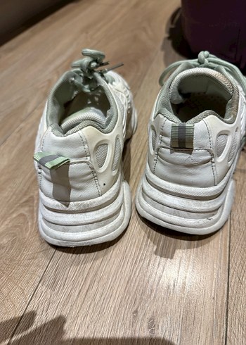 Beyaz Spor kalın sayılır Topuklu Sneakers - Görsel 4