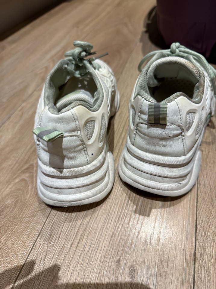 Beyaz Spor kalın sayılır Topuklu Sneakers - Görsel 4