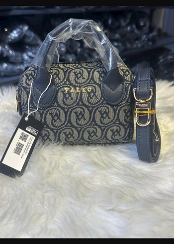 Vakko Mini Speedy Lacivert Kadın Çanta
