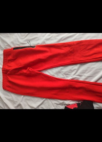 Kırmızı Nike tech fleece esofman - Görsel 2