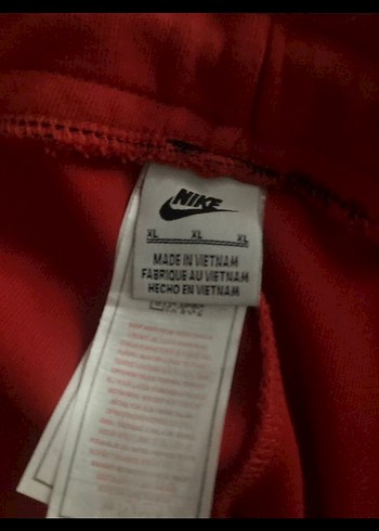Kırmızı Nike tech fleece esofman - Görsel 3