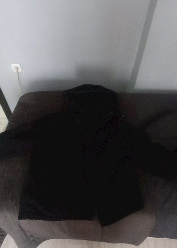 Siyah Fermuarlı Kadın Kışlık Mont - Görsel 2