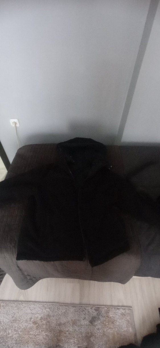 Siyah Fermuarlı Kadın Kışlık Mont - Görsel 2