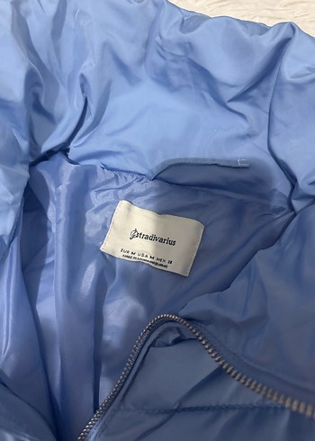m Beden mavi Renk Stradivarius Mavi Kadın Kışlık Mont