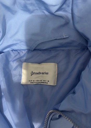 m Beden Stradivarius Mavi Kadın Kışlık Mont