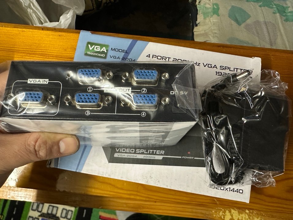 4 Port 200MHz VGA Splitter Siyah - Görsel 4