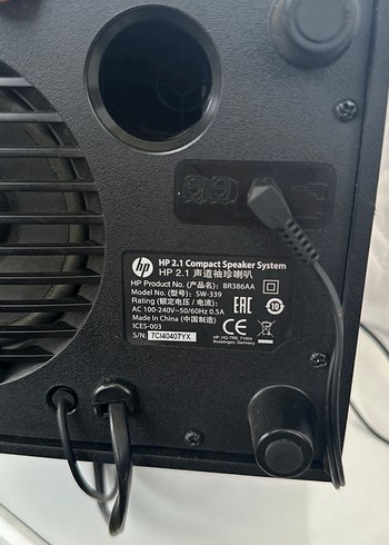 Siyah HP Müzik Sistemi - Görsel 2