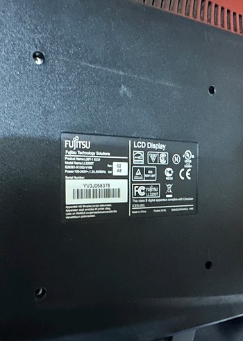 Mavi Fujitsu Monitör - Görsel 3