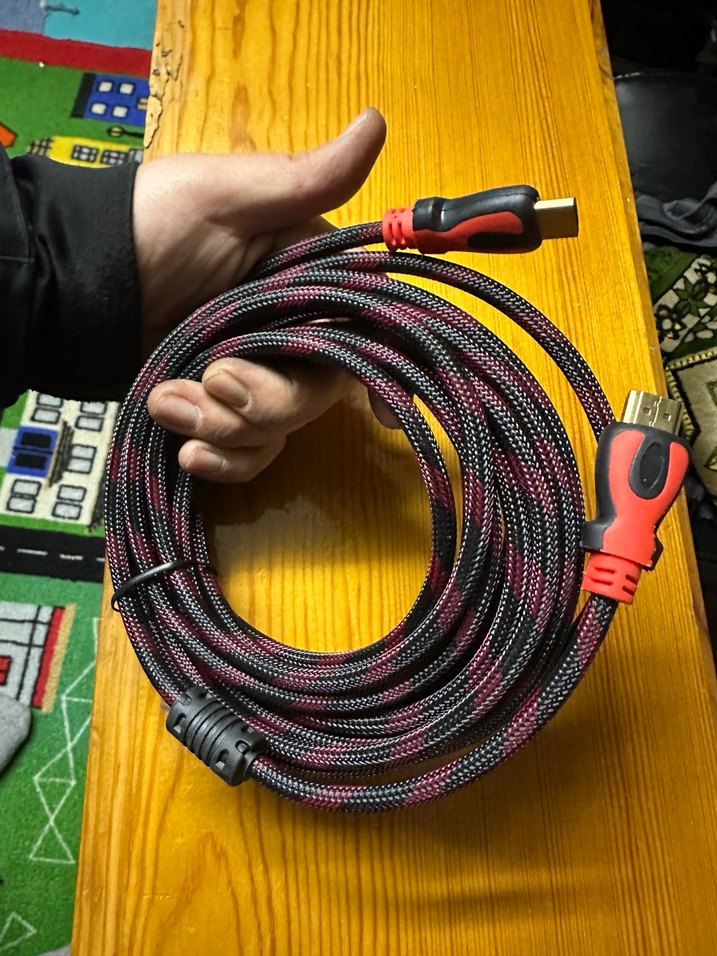 LEDX 5 Metre HDMI Kablo Kırmızı - Görsel 2