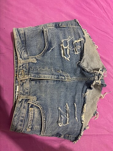 34 Beden mavi Renk Kısa kot short