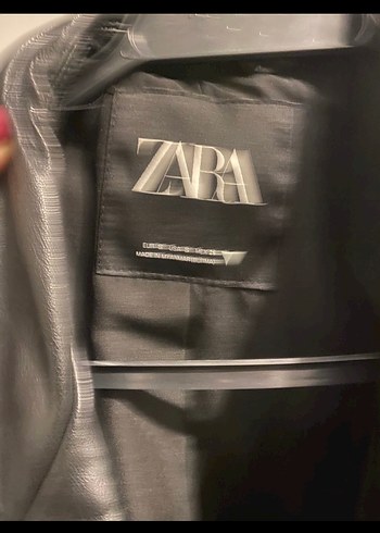 Zara Siyah Deri Biker Ceket - Görsel 2