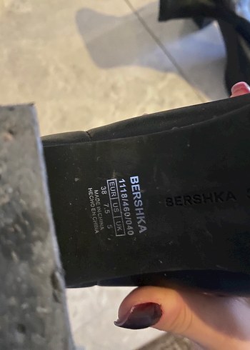 Siyah Deri Blok Topuklu Kadın Bot - Görsel 2