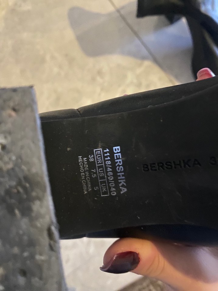 Siyah Deri Blok Topuklu Kadın Bot - Görsel 2