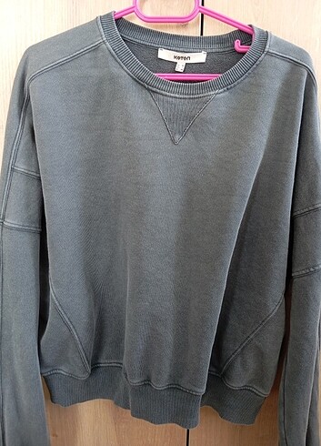 m Beden gri Renk Koton sweatshirt