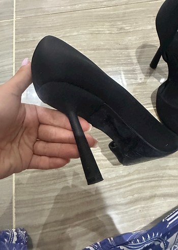 36 Beden siyah Renk Siyah Minimalist Stiletto Topuklu Kadın Ayakkabı