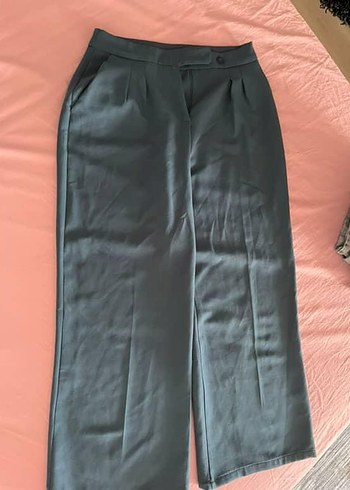 Gri Pilili Kadın Kumaş Pantolon - Görsel 3