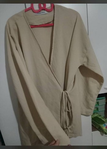 Trendyol & Milla Diger Bej Mini Kadın Kimono