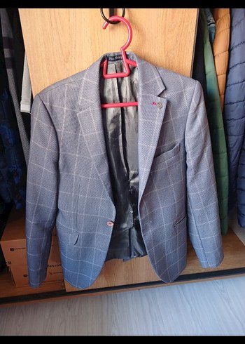 Gri Erkek Regular Fit Ceket