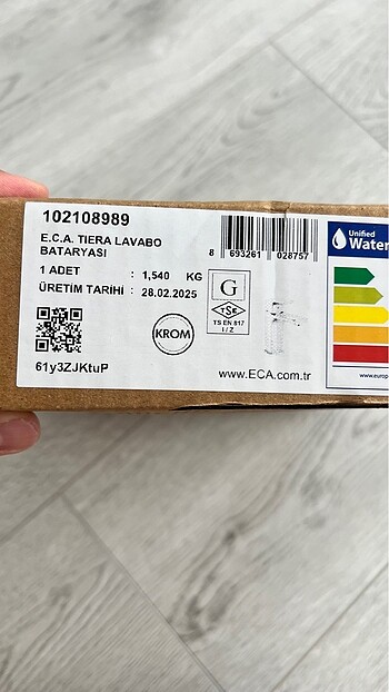 E.C.A Tıerra Lavabo bataryası