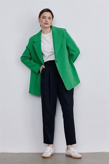 Yeşil blazer ceket