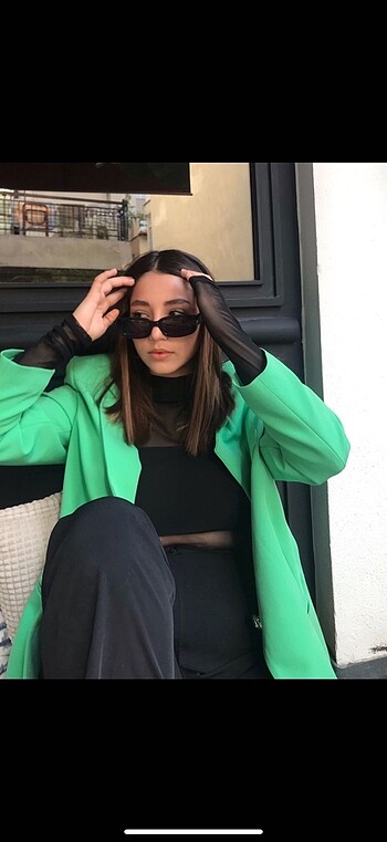 Fred Perry Yeşil blazer ceket