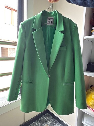 xl Beden Yeşil blazer ceket