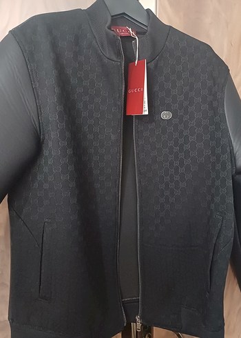 Siyah Gucci Erkek Günlük Mont sıfır ürün XL uyumludur - Görsel 3