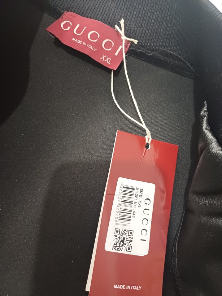 Siyah Gucci Erkek Günlük Mont sıfır ürün XL uyumludur - Görsel 5