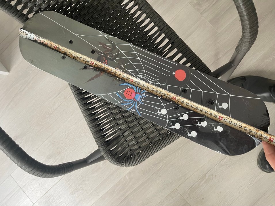 Çocuk Kaykay Tahtası Siyah Örümcek Ağı Desenli - Görsel 4