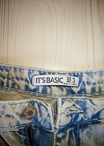 Diğer Unisex Gevşek Kesim Denim Jean