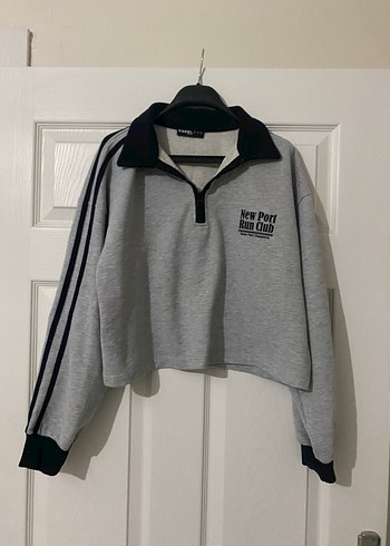 Defacto Gri Melanj Retro Sweatshirt