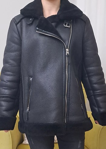 Stradivarius Deri Biker Ceket - Görsel 2