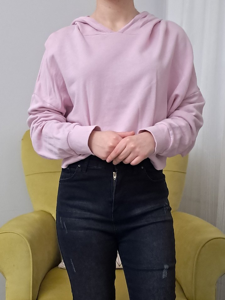 LCW Pembe Salaş Kadın Sweatshirt - Görsel 3