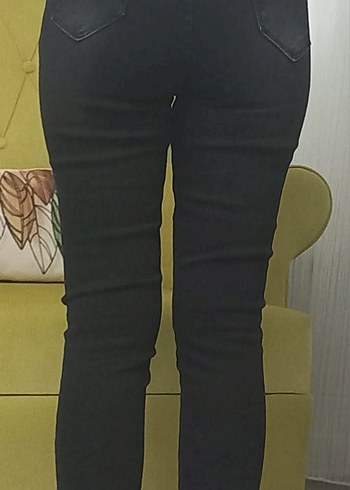 koyu füme kot pantolon - Görsel 2