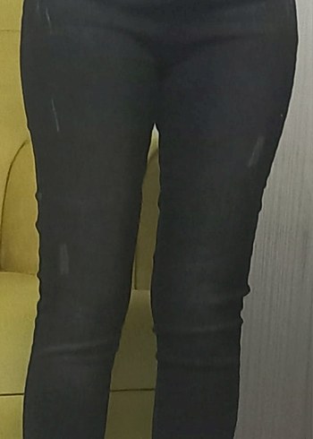 koyu füme kot pantolon - Görsel 3