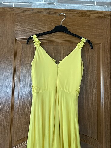 36 Beden sarı Renk S (36 beden) sarı elbise