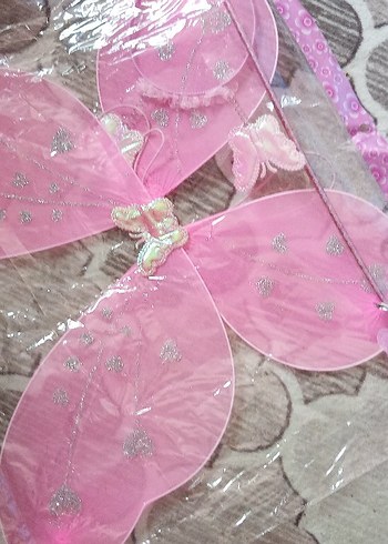 Pembe Nakışlı Kelebek Kanatları