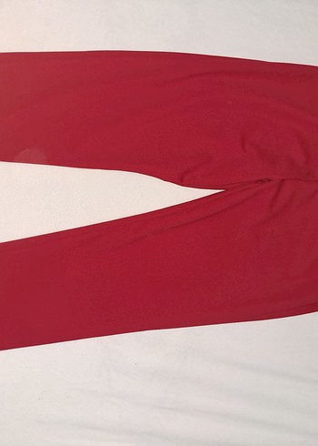 Kırmızı Kadın Yumuşak Kumaş Pantolon